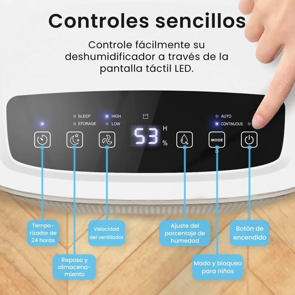 Pro Breeze Deshumidificador de 12 litros